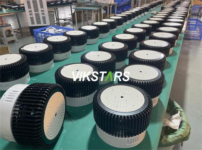 100W 150W 200W 250W Αλουμινίου Fin LED High Bay Φώτα Για Εμπορικό Φωτισμό Με Αντανάκλαση 9