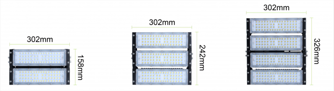 50W 100W 150W 200W 250W 300W Αλουμινίου Fin LED φώτα IP65 6