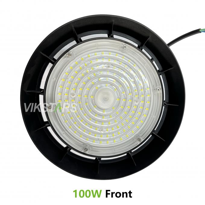 170lm/w Υψηλή φωτεινότητα UFO High Bay Lights Υποστήριξη 3CCT με αισθητήρα κίνησης Αποθήκη Βιομηχανικά λαμπτήρες 5