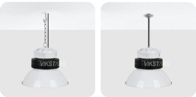 100W 150W 200W 250W Αλουμινίου Fin LED High Bay Φώτα Για Εμπορικό Φωτισμό Με Αντανάκλαση 4