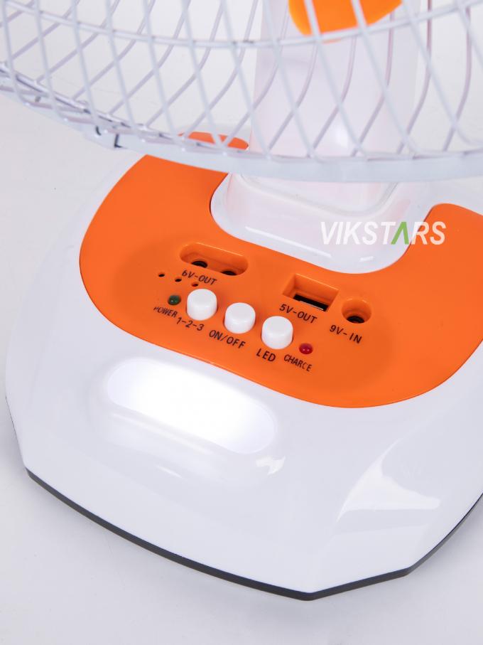 Για Κάμπινγκ Έκτακτης Ανάγκης Ηλιακός Επιτραπέζιος Ανεμιστήρας 16 Ιντσών Εξοικονόμησης Ενέργειας Με Λαμπτήρες 8