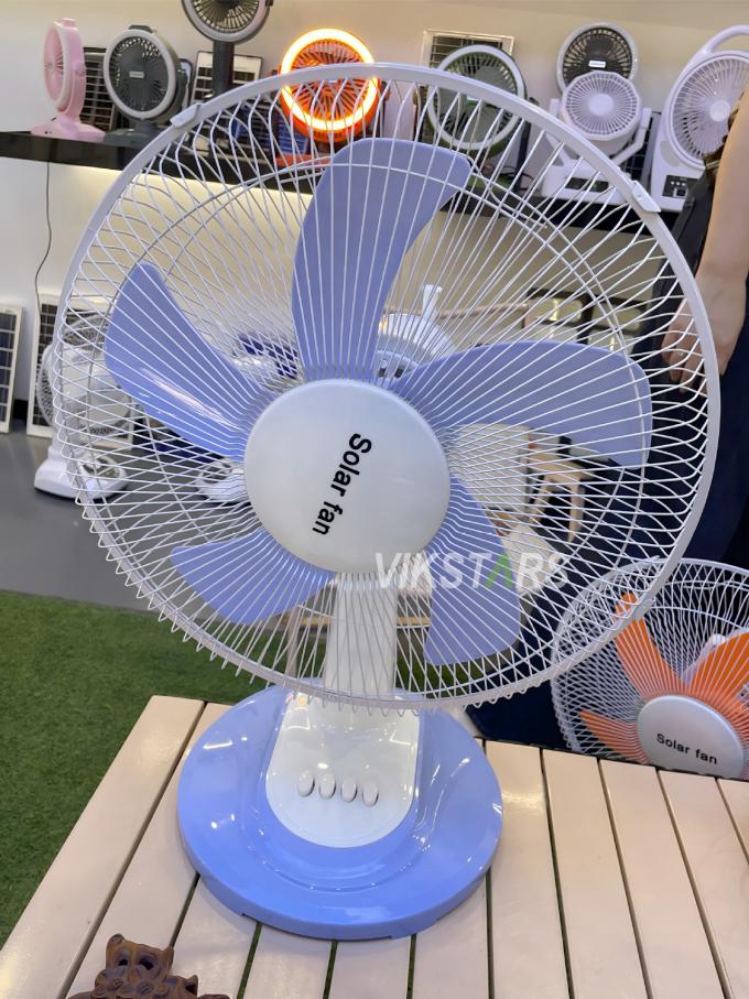 Για Κάμπινγκ Έκτακτης Ανάγκης Ηλιακός Επιτραπέζιος Ανεμιστήρας 16 Ιντσών Εξοικονόμησης Ενέργειας Με Λαμπτήρες 12