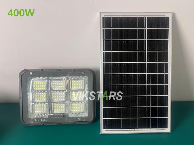 Τελευταίο ηλιακό φως κήπου 100W 200W 300W 400W Ηλιακά φώτα εξωτερικού χώρου για φωτισμό αυλής Ηλιακό προβολέα 5
