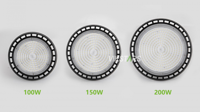 Φθηνότερες τιμές UFO φώτα ψηλού κόλπου 100W 150W 200W για αποθήκη, εργαστήριο, εργοστάσιο 2
