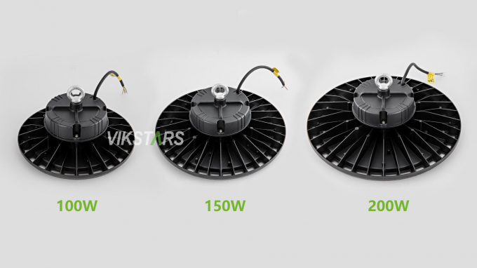 Φθηνότερες τιμές UFO φώτα ψηλού κόλπου 100W 150W 200W για αποθήκη, εργαστήριο, εργοστάσιο 3