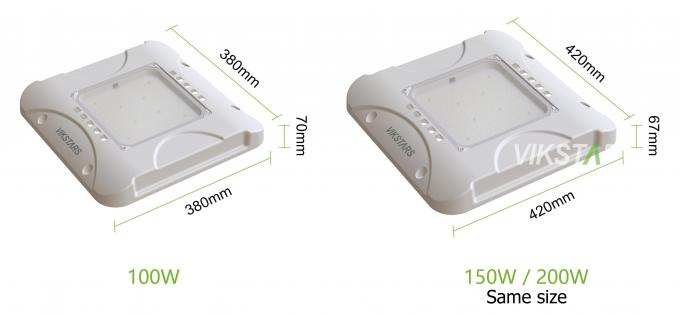 Υψηλής ποιότητας 135lm/w 100W 150W 200W LED λαμπτήρες βενζινάδικων σταθμών υποστήριξης SKD λαμπτήρα Kit Canopy φώτα για βενζινάδικες σταθμούς 4