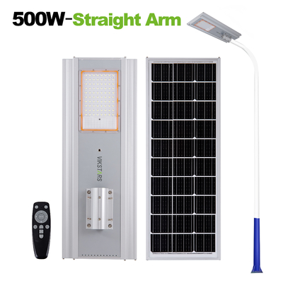 IP66 500W 700W Ενσωματωμένο ηλιακό λαμπτήρα δρόμου για τον κεντρικό δρόμο με τηλεχειριστήριο Αλουμινίου Ηλιακό φως δρόμου