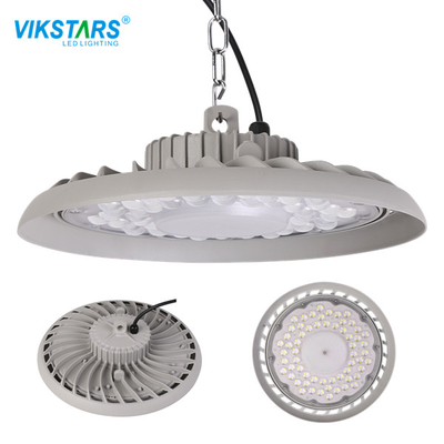 Γκρίζος UFO 100W φωτισμός 135lm/W 295*95mm κόλπων των οδηγήσεων υψηλός για το δικαστήριο μπάντμιντον